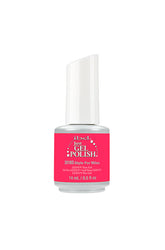 Front-facing of 0.5 ounces white and pink bottle of ibd Just Gel Polish in Styles For Miles variant